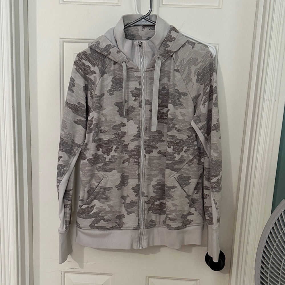 Athleta Gray Camo Hoodie